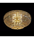 Lisbon 9-15 ljus bohemia kristall infälld taklampa guld/silver 50-100 cm