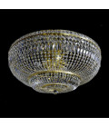 Lisbon 9-15 ljus bohemia kristall infälld taklampa guld/silver 50-100 cm