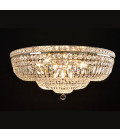 Lisbon 9-15 ljus bohemia kristall infälld taklampa guld/silver 50-100 cm