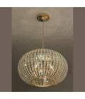 Macau 1-12 ljus bohemisk kristallkrona guld/silver 30-150 cm
