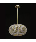 Macau 1-12 ljus bohemisk kristallkrona guld/silver 30-150 cm