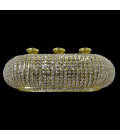 Macau 1-12 ljus bohemisk kristallkrona guld/silver 30-150 cm