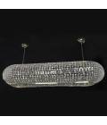 Macau 1-12 ljus bohemisk kristallkrona guld/silver 30-150 cm