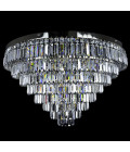Porto 3-15 ljus bohemia kristallkrona guld/silver 30-120 cm