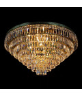 Porto 3-15 ljus bohemia kristallkrona guld/silver 30-120 cm