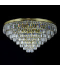 Porto 3-15 ljus bohemia kristallkrona guld/silver 30-120 cm
