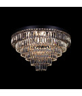 Porto 3-15 ljus bohemia kristallkrona guld/silver 30-120 cm