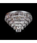 Porto 3-15 ljus bohemia kristallkrona guld/silver 30-120 cm