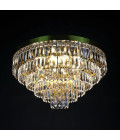 Porto 3-15 ljus bohemia kristallkrona guld/silver 30-120 cm