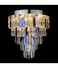 Porto 3-15 ljus bohemia kristallkrona guld/silver 30-120 cm