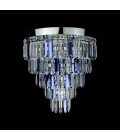 Porto 3-15 ljus bohemia kristallkrona guld/silver 30-120 cm