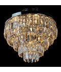 Porto 3-15 ljus bohemia kristallkrona guld/silver 30-120 cm