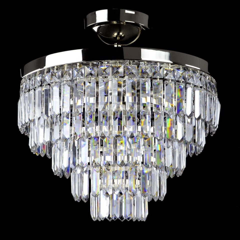Porto 3-15 ljus bohemia kristallkrona guld/silver 30-120 cm