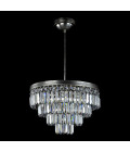 Porto 3-15 ljus bohemia kristallkrona guld/silver 30-120 cm