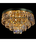 Porto 3-15 ljus bohemia kristallkrona guld/silver 30-120 cm