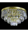 Porto 3-15 ljus bohemia kristallkrona guld/silver 30-120 cm