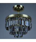 Porto 3-15 ljus bohemia kristallkrona guld/silver 30-120 cm