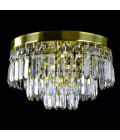 Porto 3-15 ljus bohemia kristallkrona guld/silver 30-120 cm