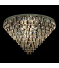 Porto 3-15 ljus bohemia kristallkrona guld/silver 30-120 cm