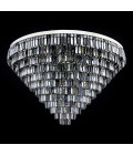 Porto 3-15 ljus bohemia kristallkrona guld/silver 30-120 cm