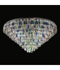 Porto 3-15 ljus bohemia kristallkrona guld/silver 30-120 cm