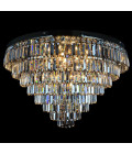 Porto 3-15 ljus bohemia kristallkrona guld/silver 30-120 cm