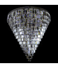 Porto XL 16-49 ljus bohemia kristallkrona guld/silver 150-210 cm
