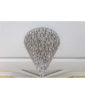 Porto XL 16-49 ljus bohemia kristallkrona guld/silver 150-210 cm