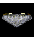 Porto XL 16-49 ljus bohemia kristallkrona guld/silver 150-210 cm