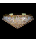 Porto XL 16-49 ljus bohemia kristallkrona guld/silver 150-210 cm