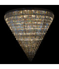 Porto XL 16-49 ljus bohemia kristallkrona guld/silver 150-210 cm
