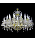 Reign 49-79 ljus bohemia kristallkrona guld/silver 140-215 cm
