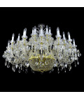 Reign 49-79 ljus bohemia kristallkrona guld/silver 140-215 cm