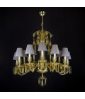 Vesper 12-24 ljus bohemia kristallkrona guld/silver 81-120cm