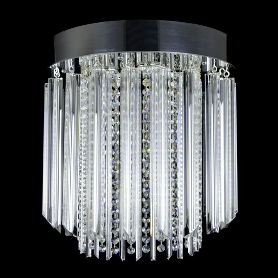 Helsinki 5-9 ljus bohemia kristallkrona guld/silver 40-50 cm