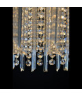 Helsinki 5-9 ljus bohemia kristallkrona guld/silver 40-50 cm