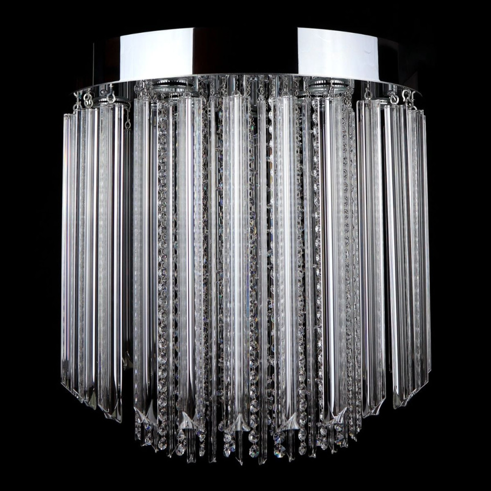 Helsinki 5-9 ljus bohemia kristallkrona guld/silver 40-50 cm