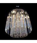 Helsinki 5-9 ljus bohemia kristallkrona guld/silver 40-50 cm