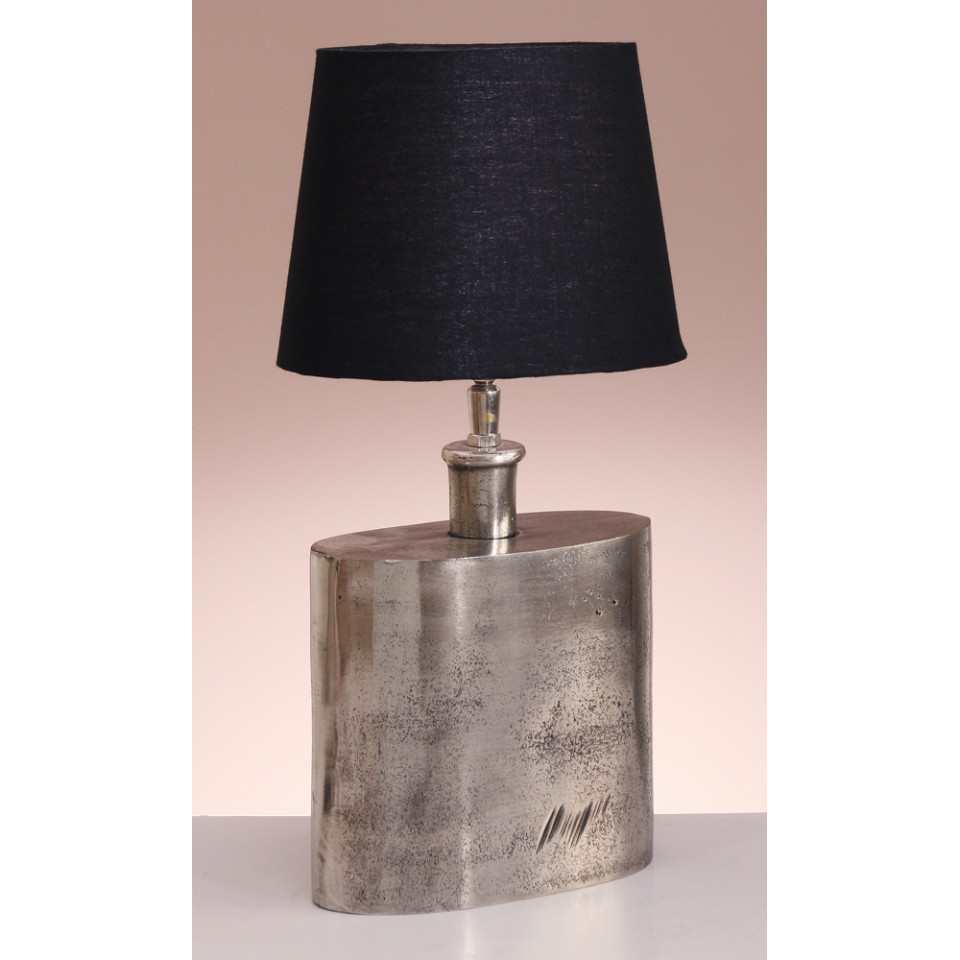 Bordslampa Lene inkl. lampskärm 40cm Silver/Svart Bordslampa Lene inkl. lampskärm 40cm Silver/Svart