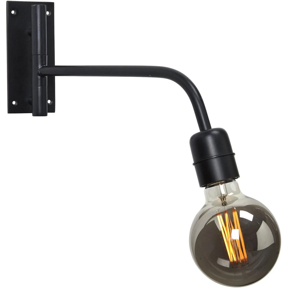 Base Wall Lamp Black 34cm