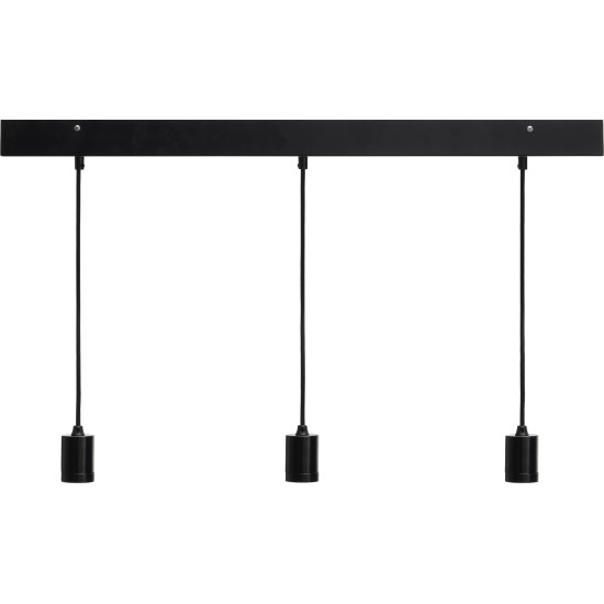 Line 3 Ceiling Light Svart