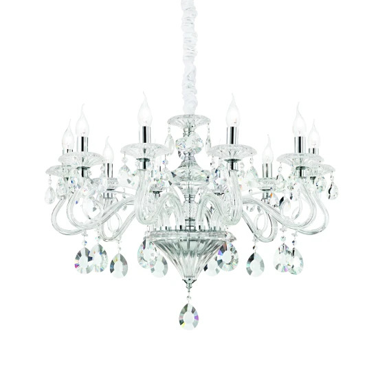 NEGRESCO Kristallkrona SP8 Transparent/Krom 73.5cm