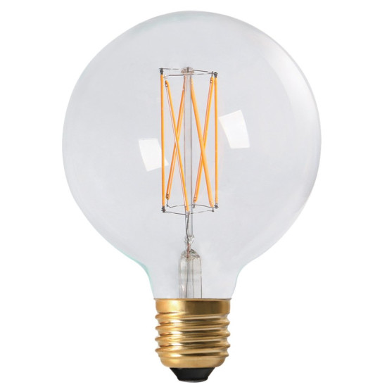 Elect LED Filament Globe 95mm, 6W clear