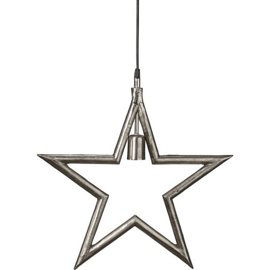Metal Star Raw Silver  60cm Metal Star Raw Silver  60cm