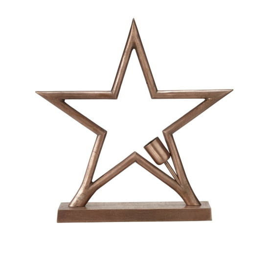 Metal Star Table Raw Copper 45cm