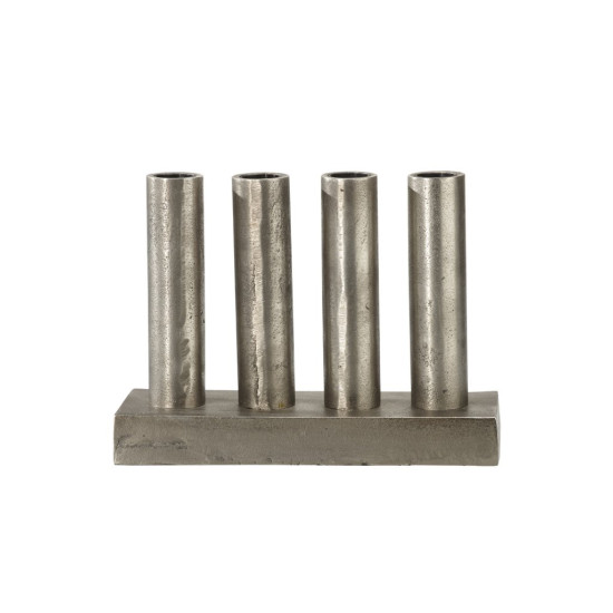 Notice Candleholder Raw Silver  25cm Notice Candleholder Raw Silver  25cm