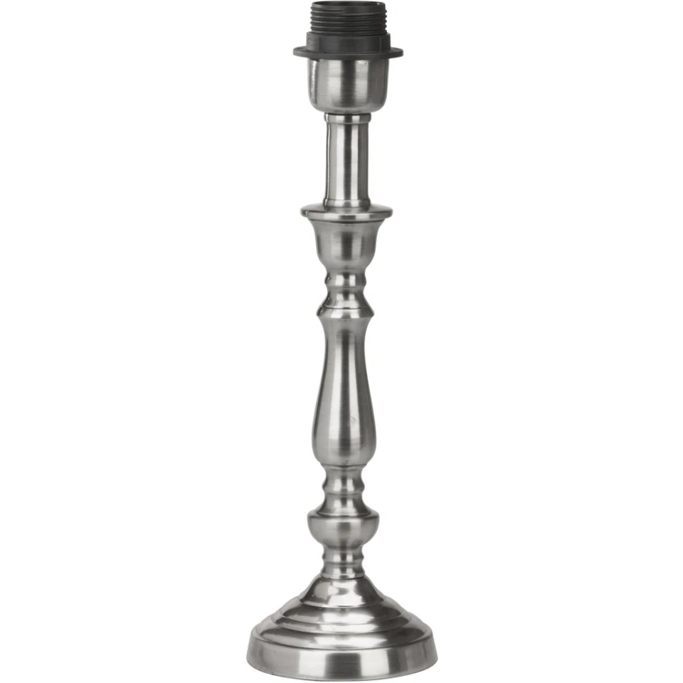Therese Lampfot Antiksilver 27 cm