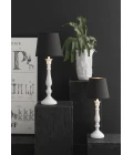 Therese Lampfot Antiksilver 27 cm