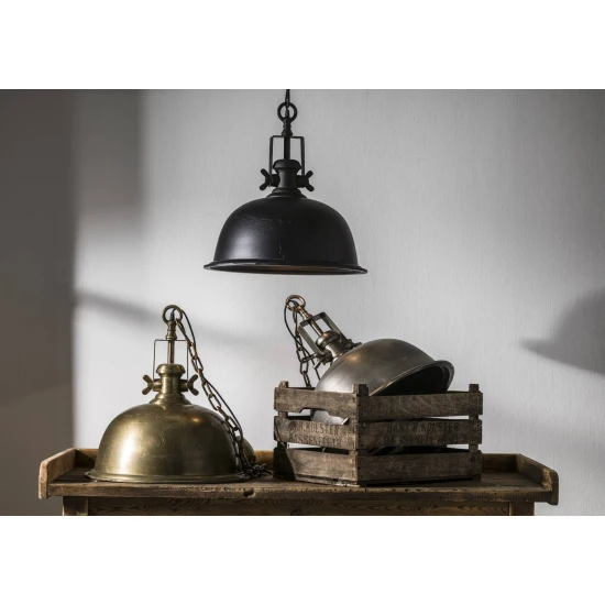 Leeds Ceiling Light Raw Black 50cm Leeds Ceiling Light Raw Black 50cm
