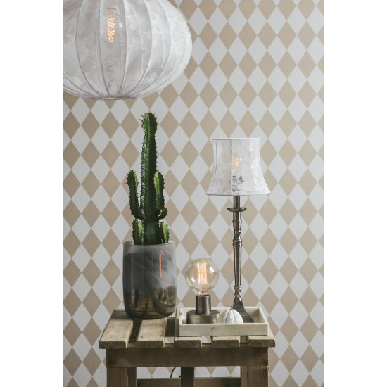 Salong Table Lamp Antique Silver 3 Sizes